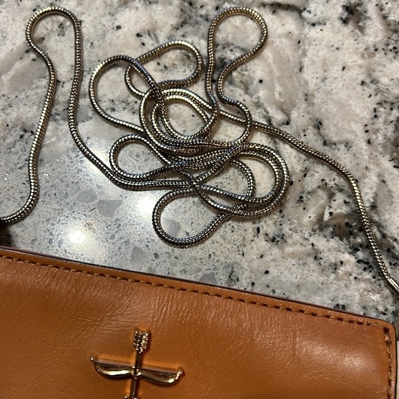 Pour la Victoire Leather Elie Mini Crossbody Bag 9" W x 4.5" H x 2" D - Picture 8 of 8